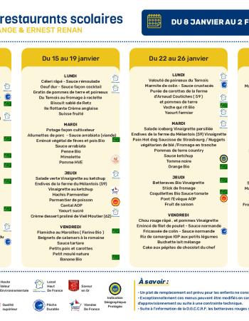 Menu cantine - Ville de Wasquehal